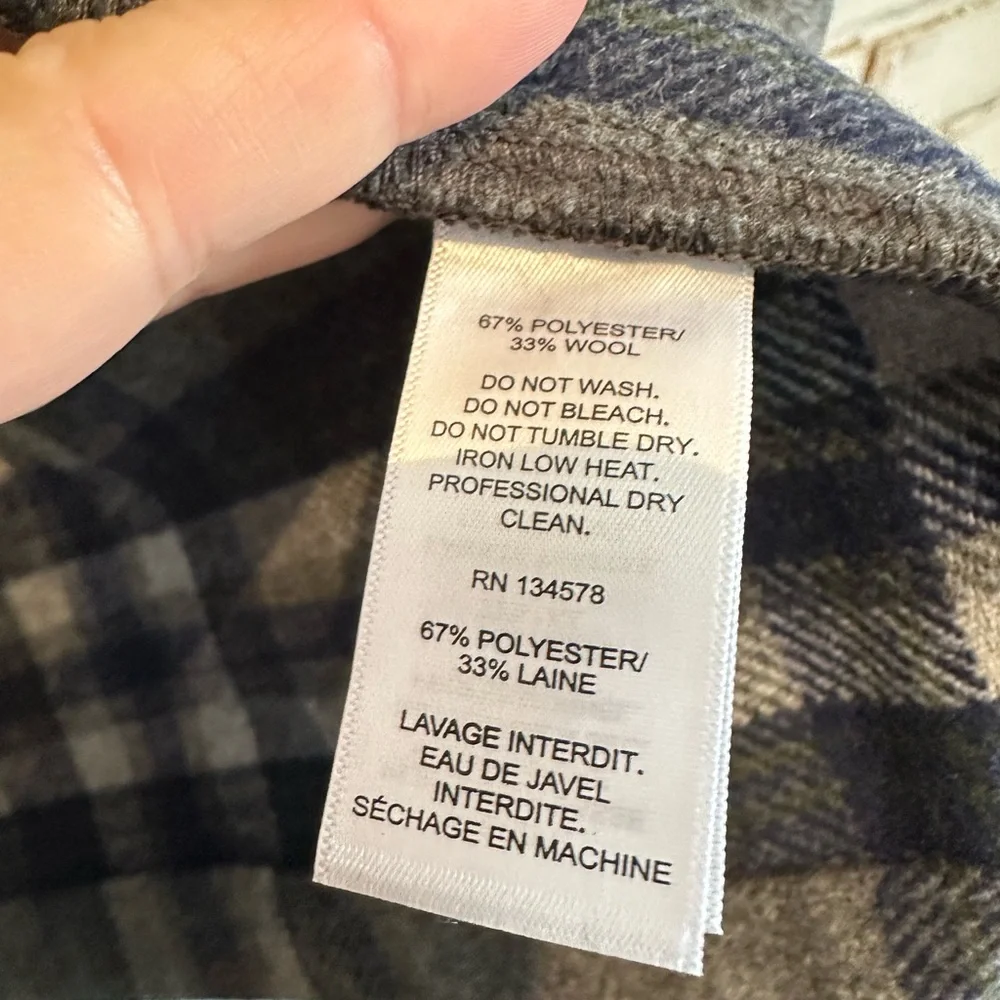 Vineyard Vines Wool Blend Shacket shirt jacket size large